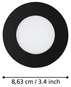 Eglo 31743 - 3 darabos dimmelhető LED lámpatest készlet FUEVA-Z LED/2,8W/230V IP44 fekete