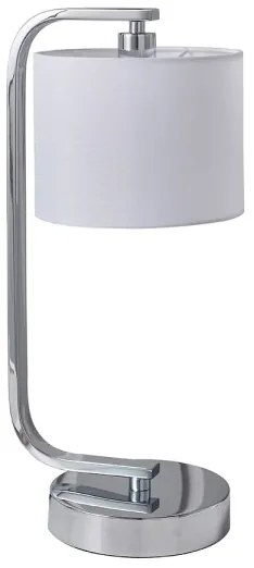 Endon 57917 - Dimmelhető asztali lámpa CANNING 1xE14/40W/230V fényes króm/fehér