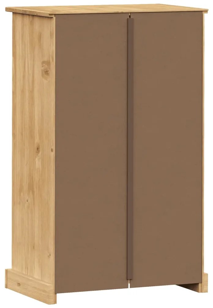 VIGO tömör fenyőfa cipőszekrény 60x35x96 cm