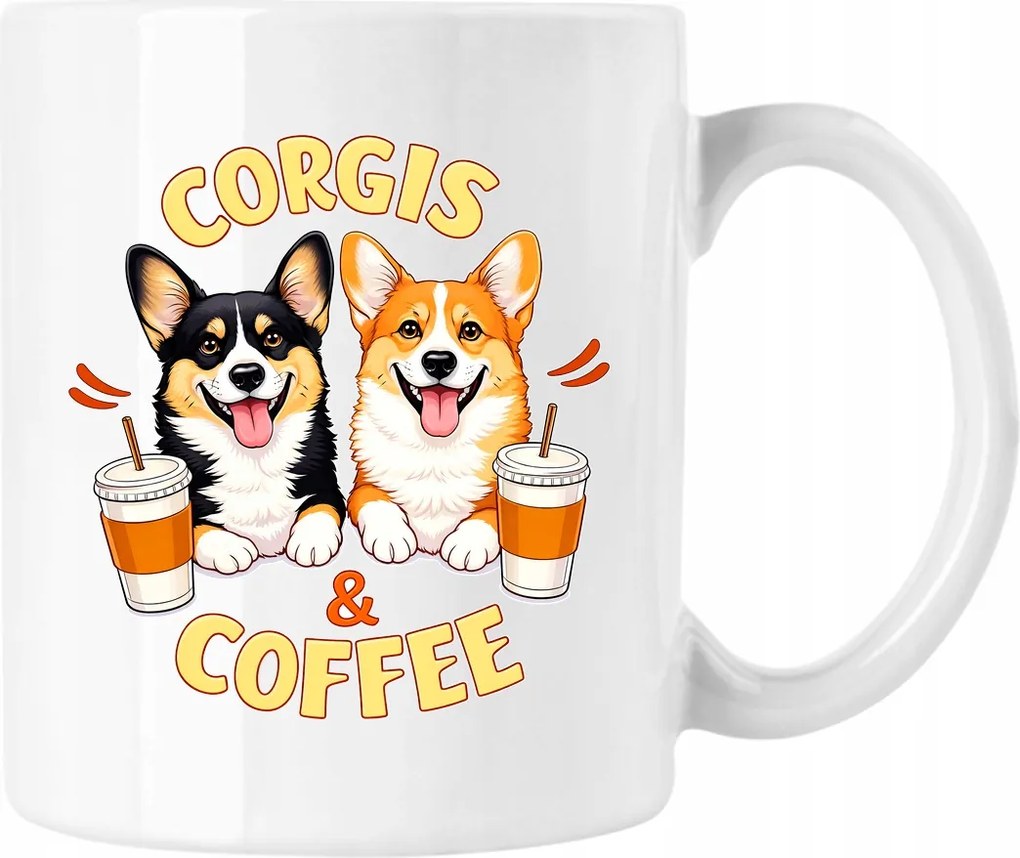 Kutyás bögre és kávé grafika Fehér 330ml