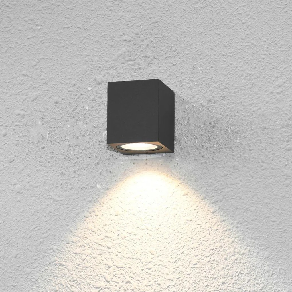 ITALUX OWL-2197-1SQ GENTA Modern Kültéri Fali Lámpa Fekete GU10 IP54