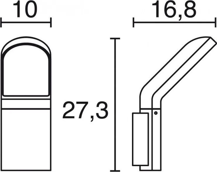 NOVOLUX 534A-L0109A-04 CASTELLO Modern Kültéri Fali Lámpa Antracit LED IP54