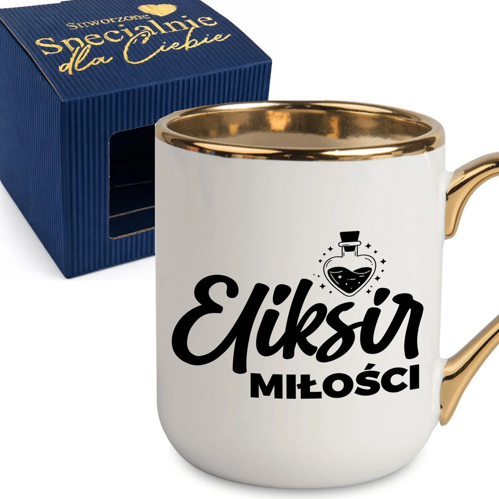 Bögre Elegáns Ajándék Pároknak Szerelem Elixír Díszcsomagolás