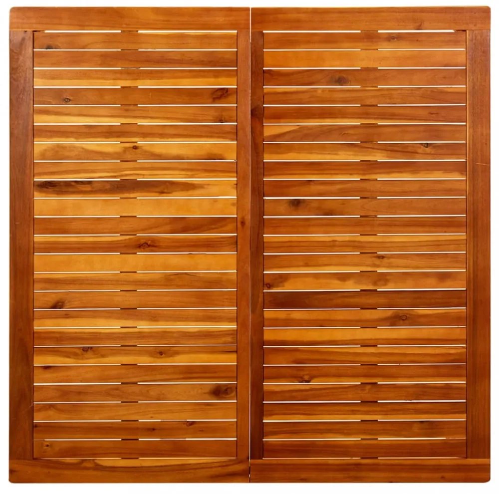 tömör akácfa kerti dohányzóasztal 110 x 110 x 45 cm