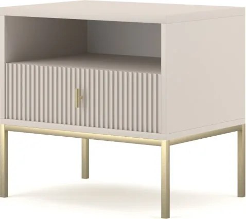 Magas komód kasmír színben arany fogantyúkkal – MAGGIORE MA06