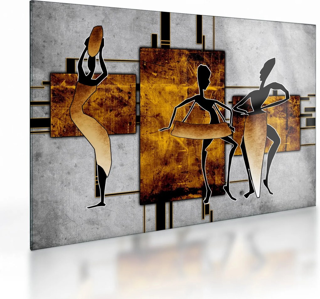 Kép - Az afrikai kultúra motívumai (üvegen) (70x50 cm)