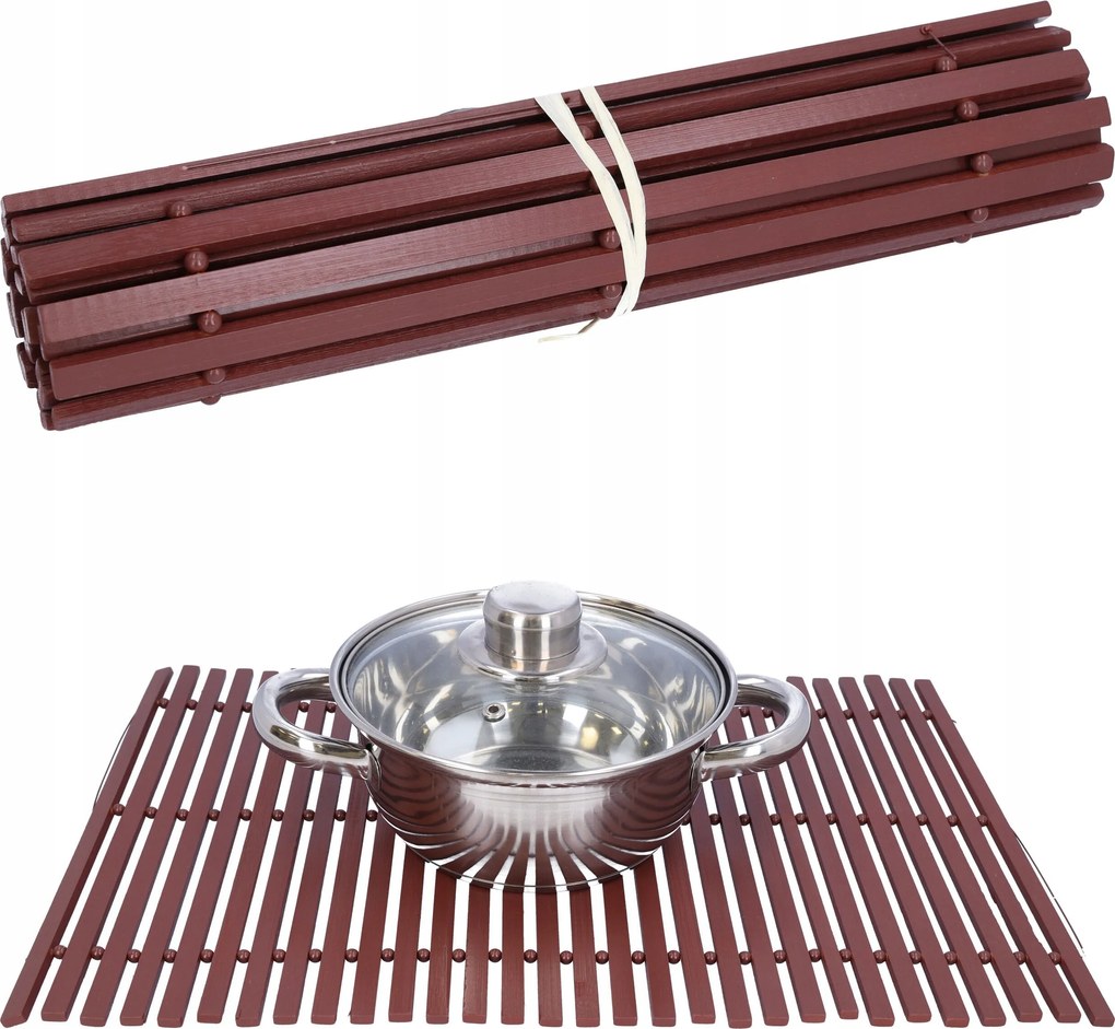 Bambusz konyhai asztalszőnyeg tányér alá edény 30x45 asztal alátét