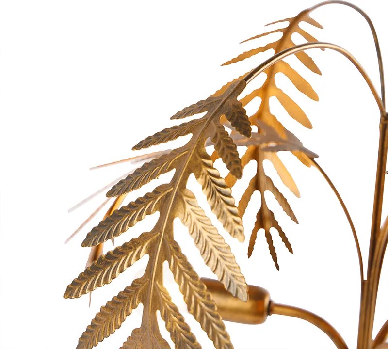 Art Deco asztali lámpa arany 3-lámpás - Botanica