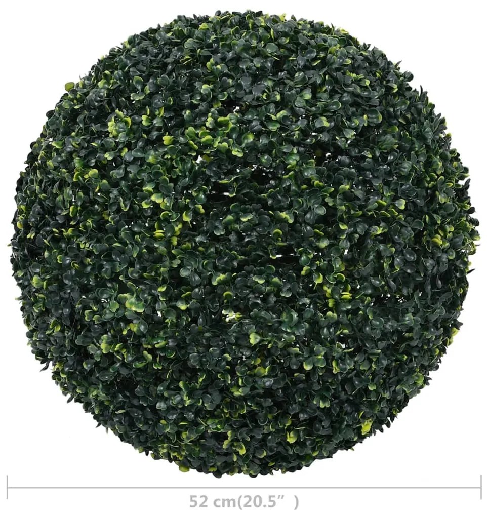 2 db gömb alakú műpuszpáng 52 cm