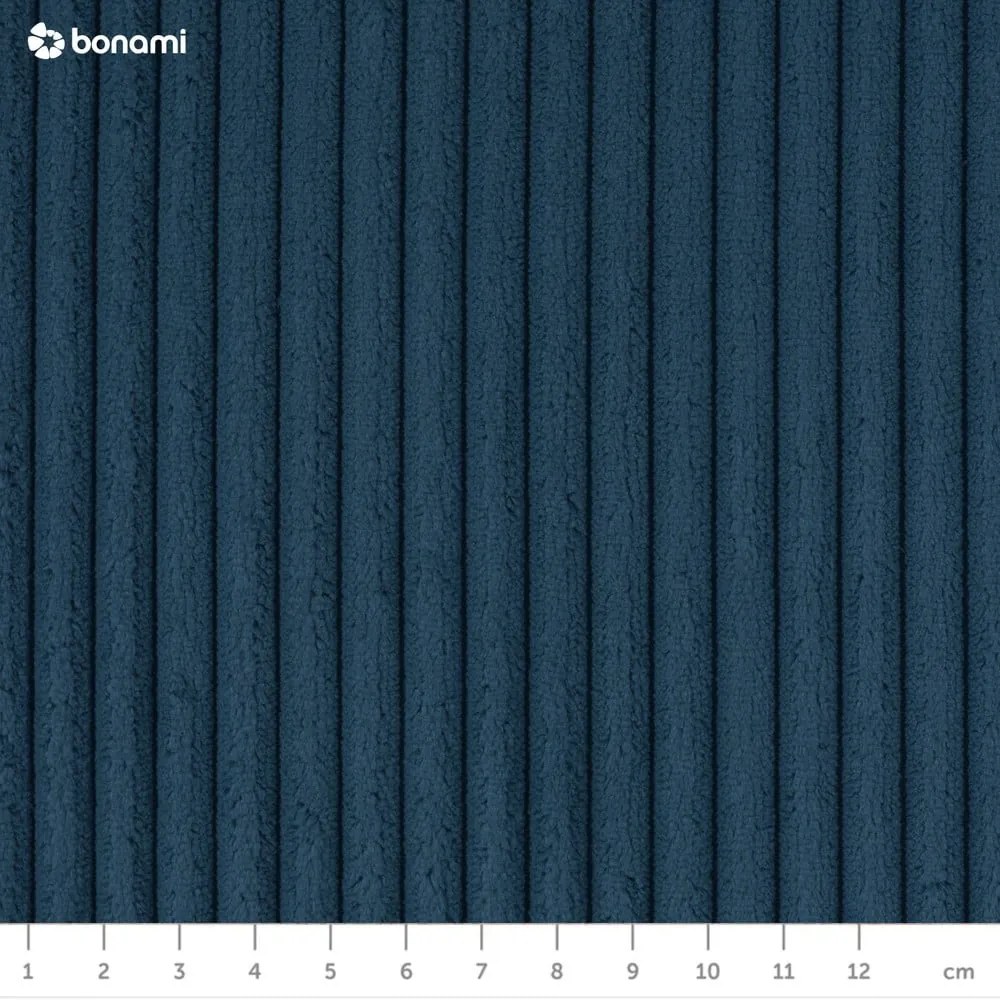 Kék kordbársony kinyitható kanapé 218 cm Tori – Bonami Selection