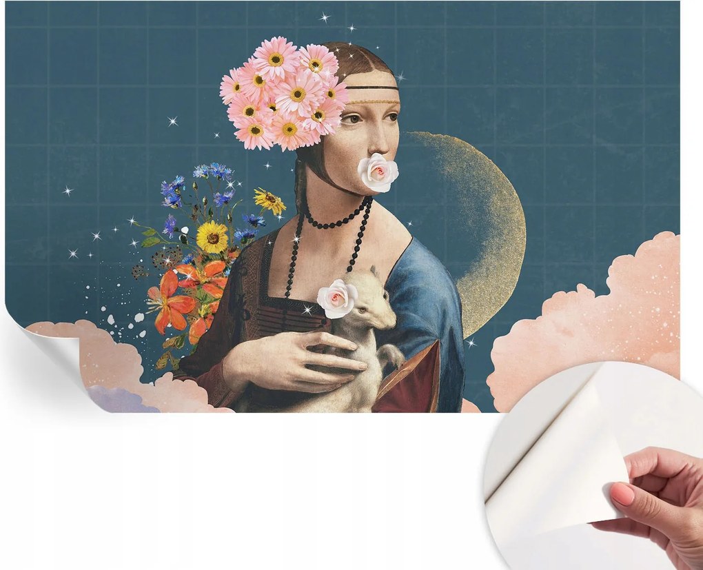 Design fali fotótapéta öntapadós virágos elegancia 416x254