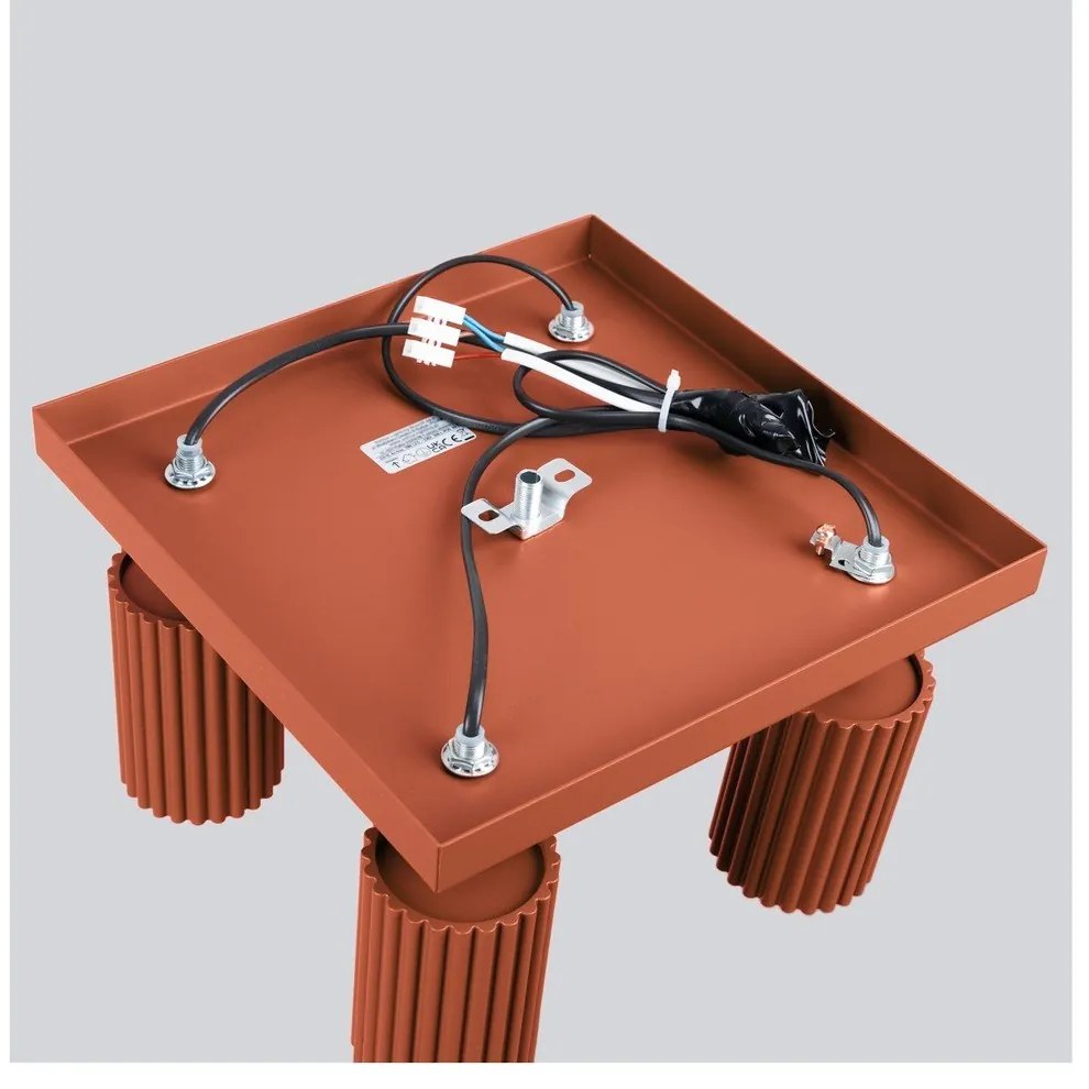 Téglavörös spotlámpa 25x25 cm Gleam – Sollux