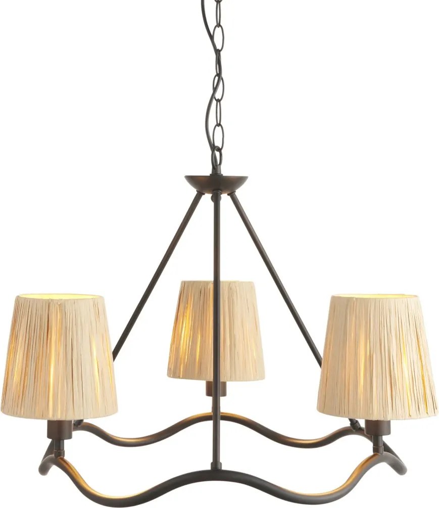 ENDON 114212 WRIGGLE Modern Csillár Fekete E14 IP20