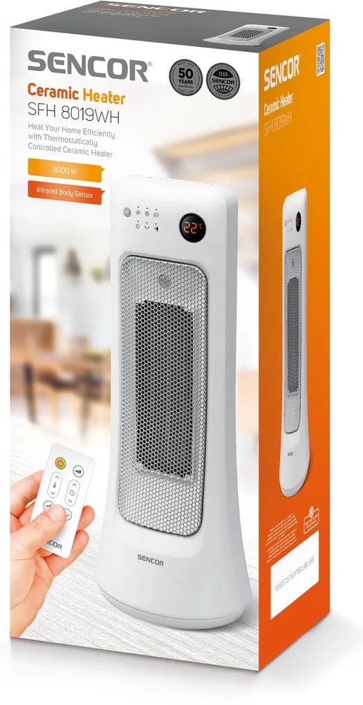 Sencor SFH 8019WH kerámia fűtőberendezés