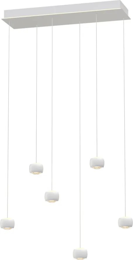 AVIANO LIGHTING 7039-608 QUIBERON Többágú Függesztett Lámpa Matt Fehér LED IP20