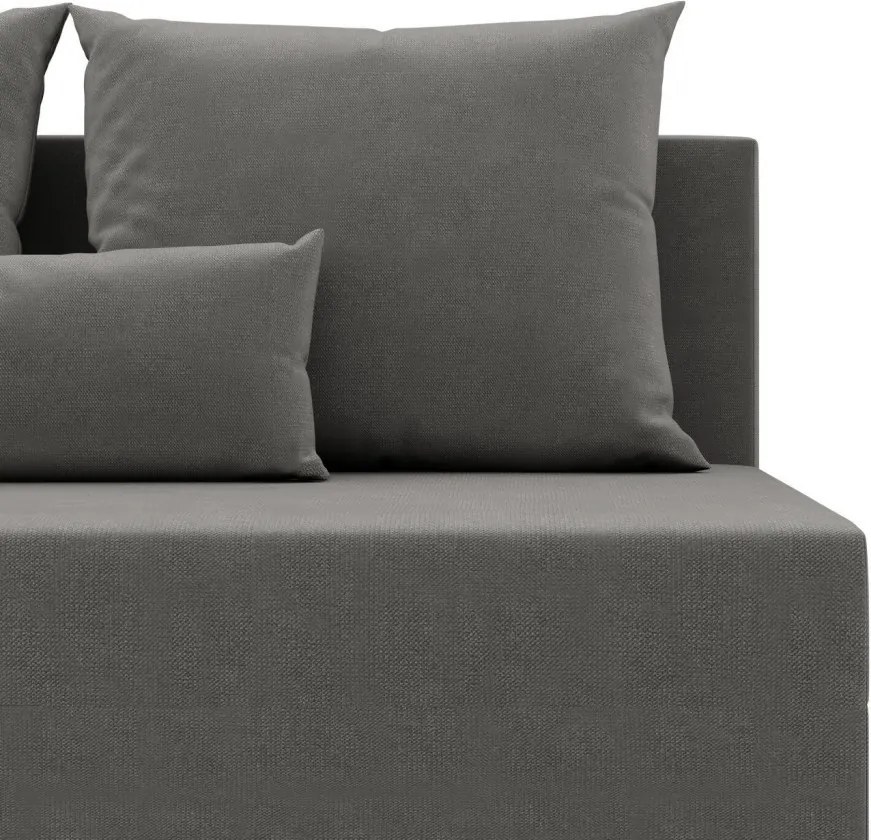 Nobu kanapé, bársony, világosszürke