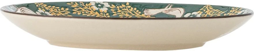 Zöld kőedény desszertes tányér ø 16 cm Hezha – Bloomingville