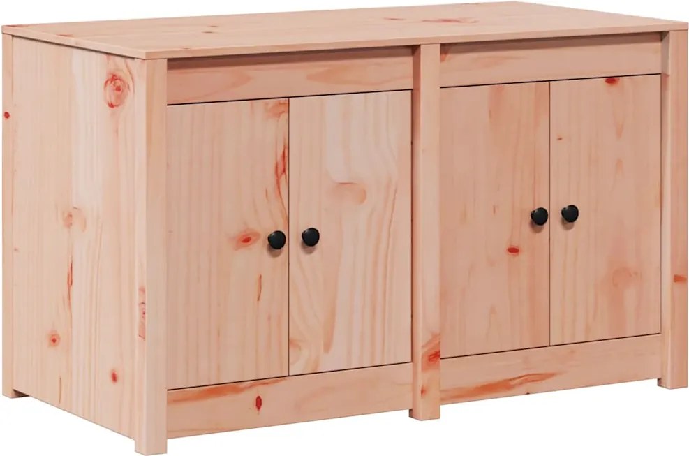 vidaXL Konyhaszekrény Barna Tölgy 106 x 55 x 64 cm Tömör fenyőfa