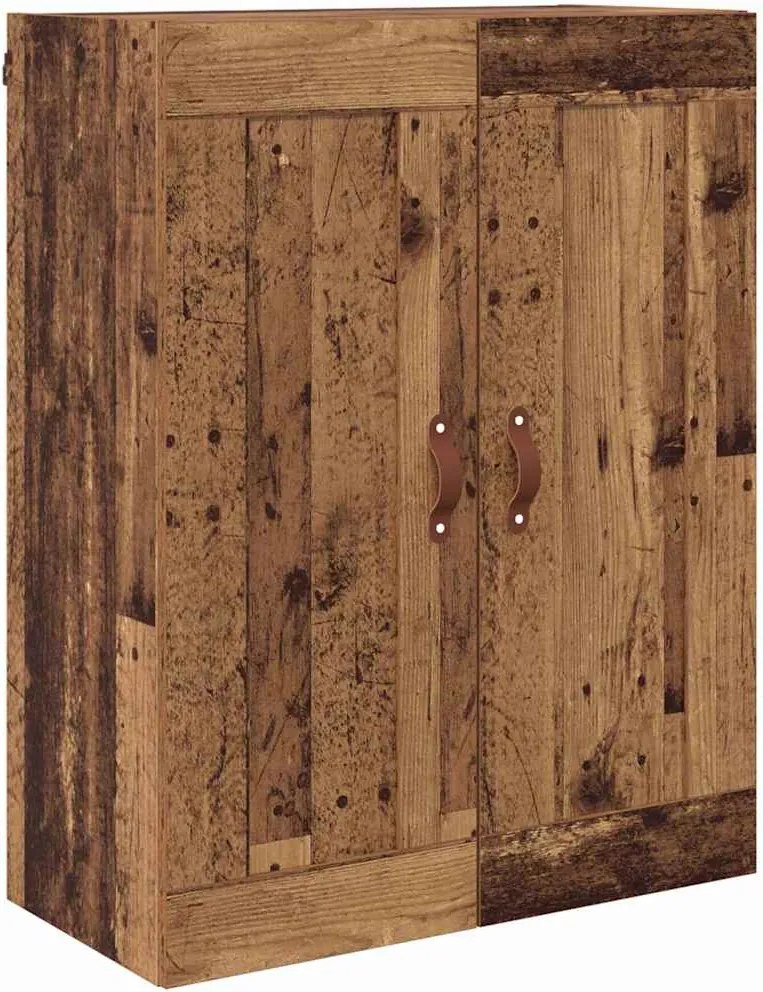 vidaXL Fali szekrény Öreg fa 69,5 x 34 x 90 cm Faanyag
