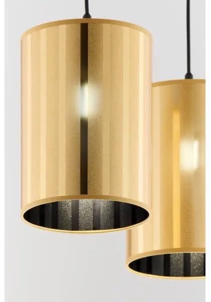 Jupiter 2091 - CORTINA kábeles függeszték 2xE27/15W/230V arany/fekete