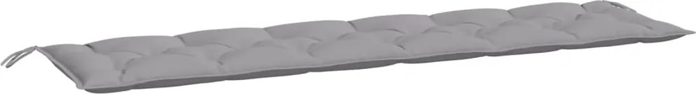 vidaXL szürke oxford szövet kerti padpárna 200 x 50 x 7 cm