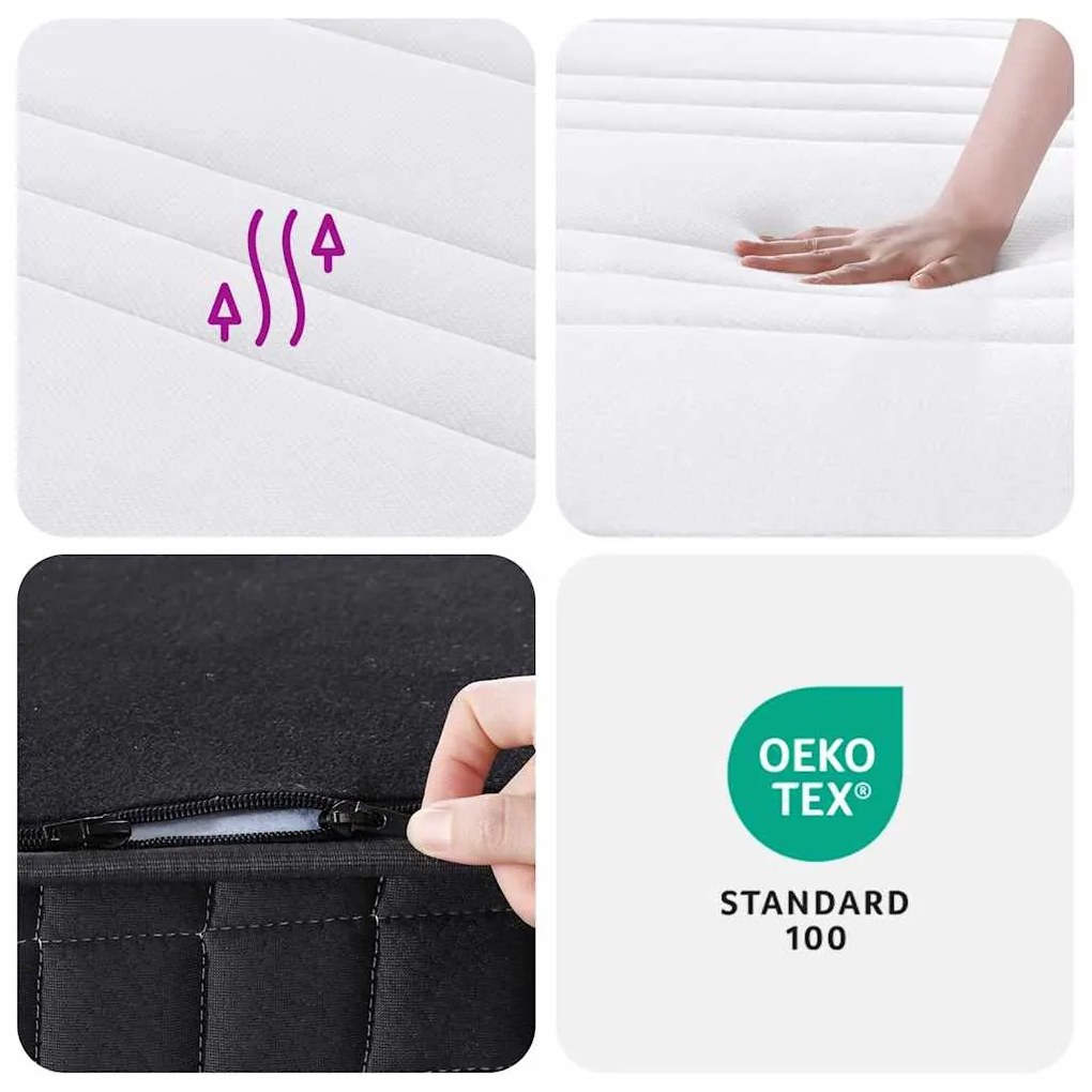 közepes keménységű táskarugós gyerekmatrac 80 x 160 cm