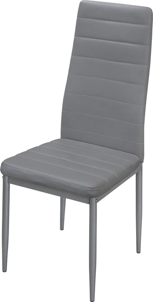 Étkezőszék SIGMA szürke - , 
            Üveg és fém
          , 
            98
          x
            41
          x
            42
          cm