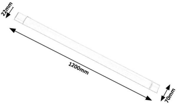 Rabalux 1453 - LED Pultmegvilágító BATTEN LED/40W/230V