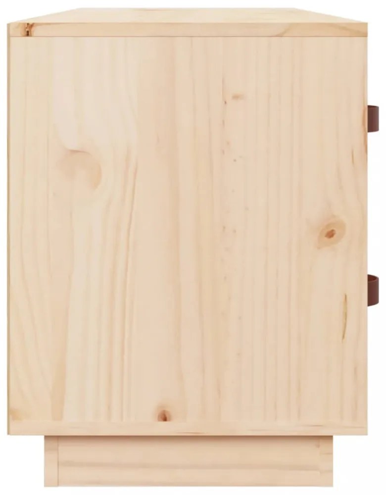 tömör fenyőfa cipőtároló pad 100 x 34 x 45 cm