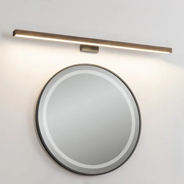 Brilagi-LED Fürdőszobai tükörmegvilágítás WOODY MIRROR LED/15W/230V IP44 tölgy/fekete