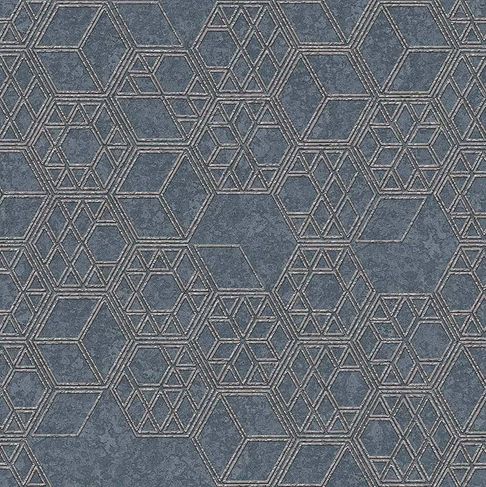 Tapéta Flizelin Geometriai Minta Négyzetek 3D