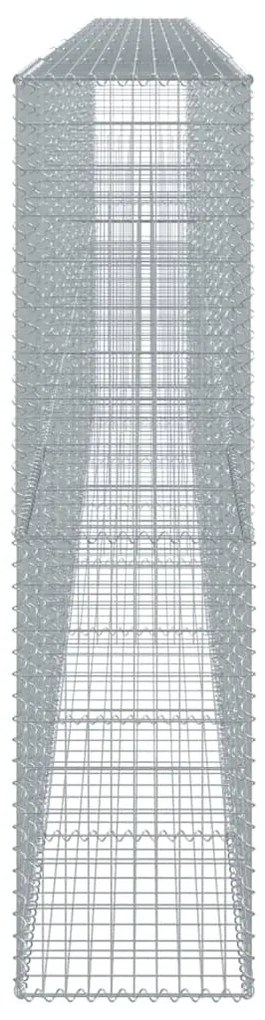 horganyzott vas gabion kosár fedéllel 800 x 50 x 200 cm