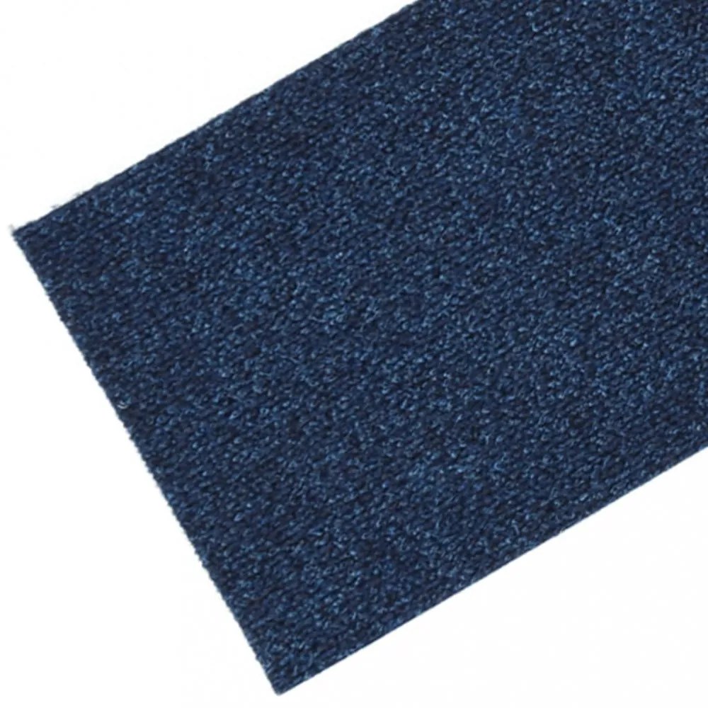 öntapadós lépcsőszőnyegek 15 db 76 x 20 cm sötétkék téglalap alakú
