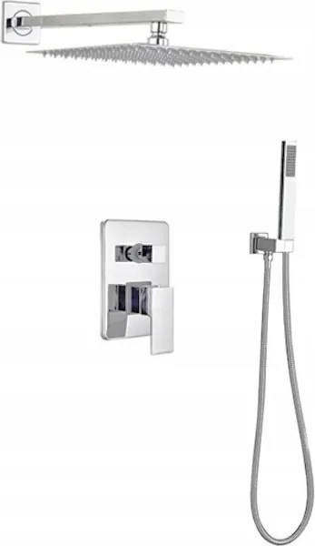 Falsík Alatti Zuhanyszett Króm 25 cm