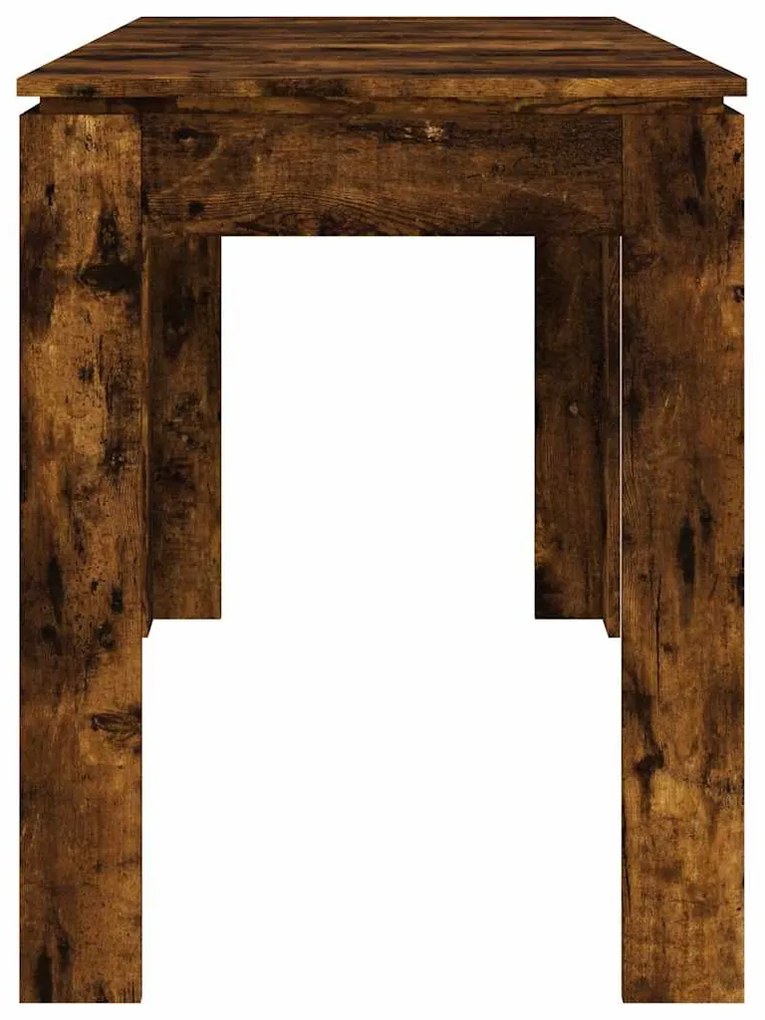 Füstös tölgy színű szerelt fa étkezőasztal 120 x 60 x 76 cm