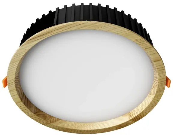 APLED-LED Lámpa RONDO WOODLINE LED/18W/230V 3000K átm. 26 cm fenyő tömör fa