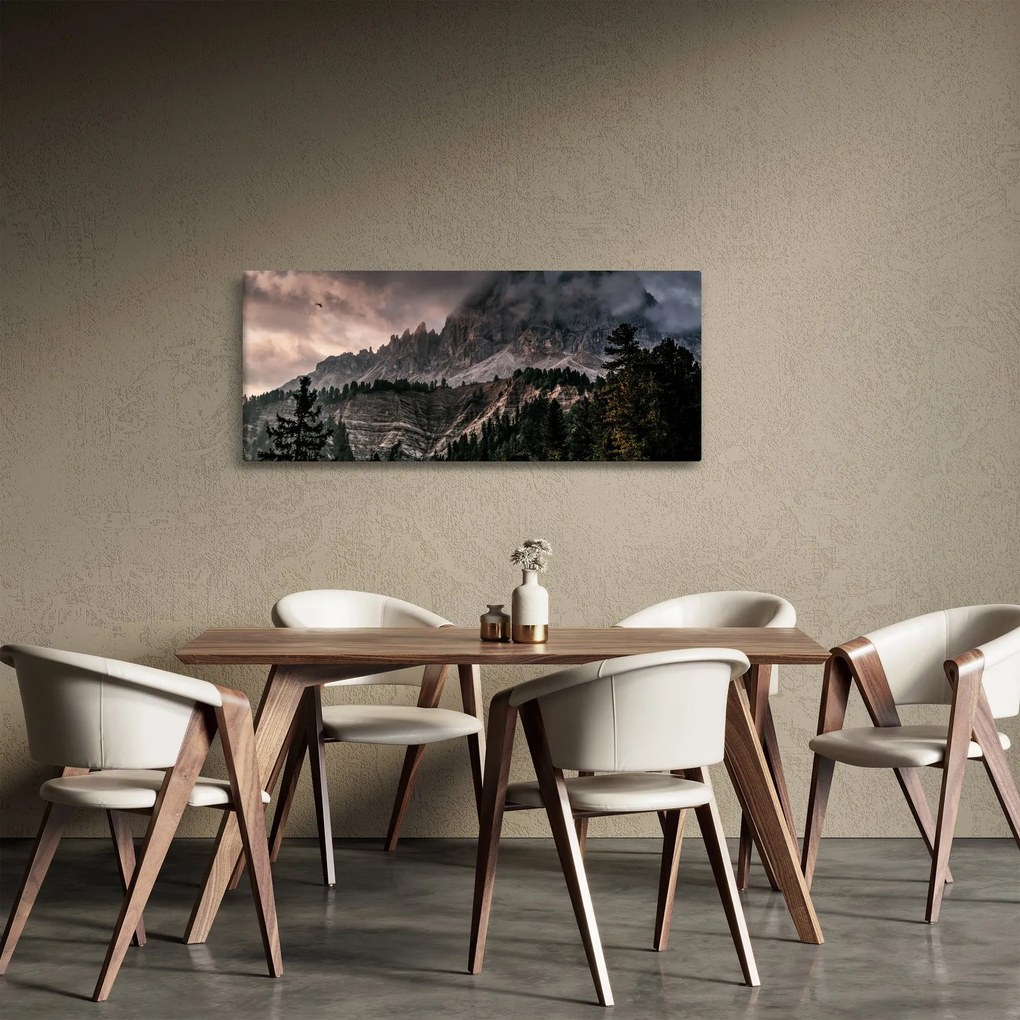 Sziklás hegyek képe (120x50 cm)