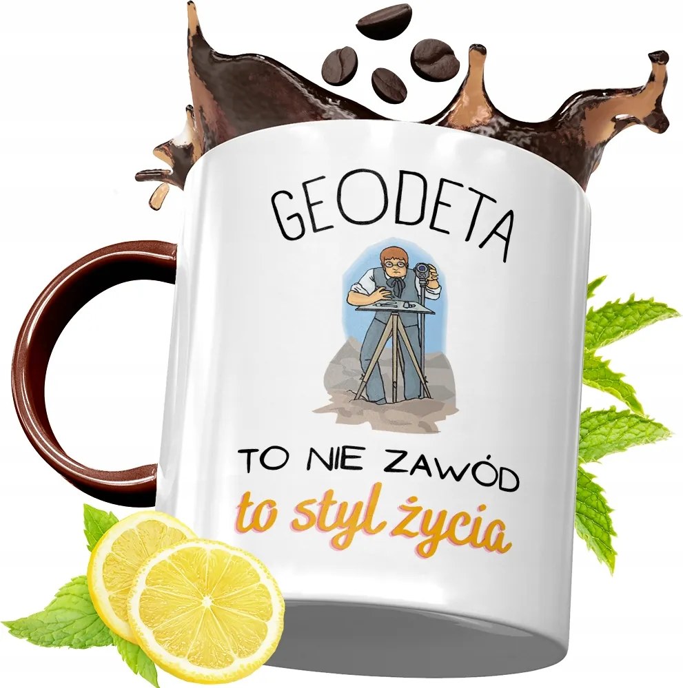 Bordó Bögre Földmérőnek Születésnapi Ajándék fényképes nyomtatással