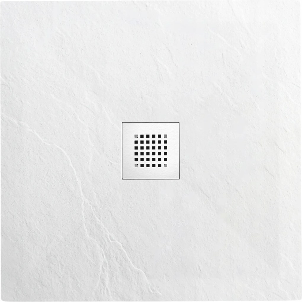 Balneo Kompozit Zuhanytálca 80x80x2,5 cm Fehér Stone Tray