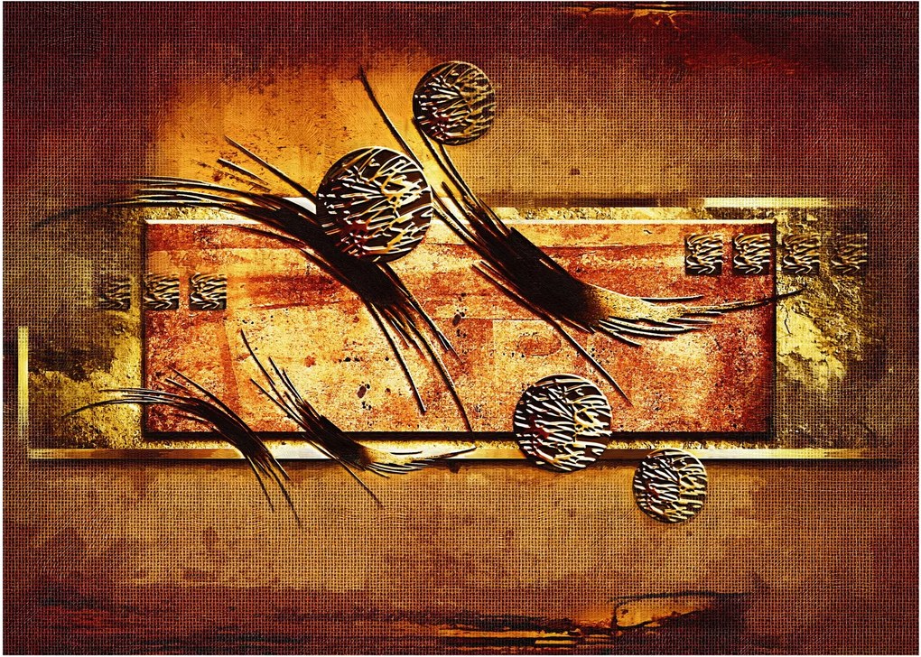 Az absztrakció képe (üvegen) (70x50 cm)