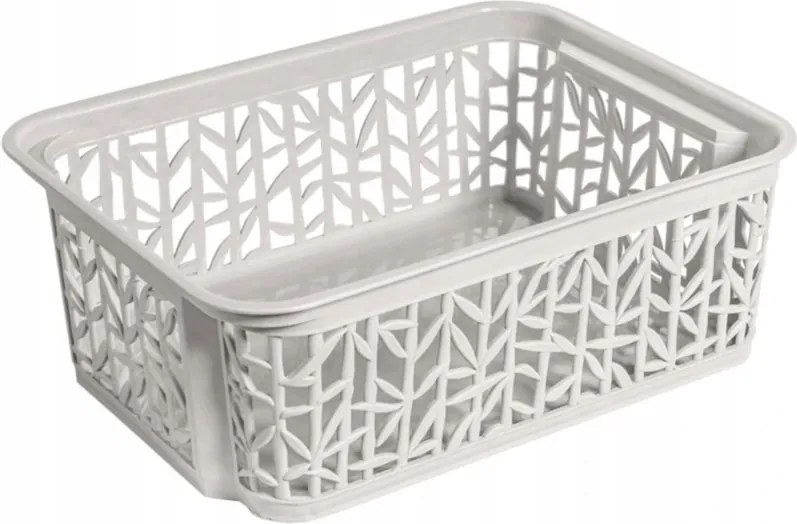 Branq Bambusz Kosár 2 antik fehér