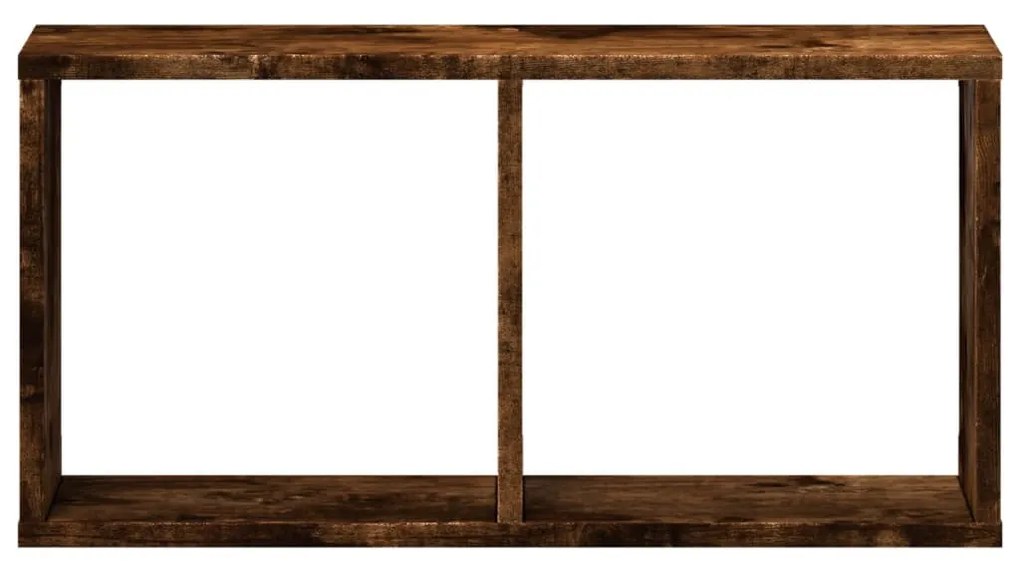 füstös tölgy színű szerelt fa faliszekrény 60 x 16 x 30 cm