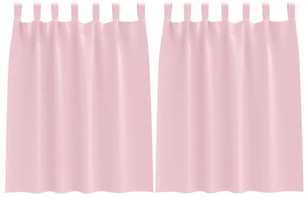 Függönyök 2 pcs Baba rózsaszín 140x140cm Poliészter