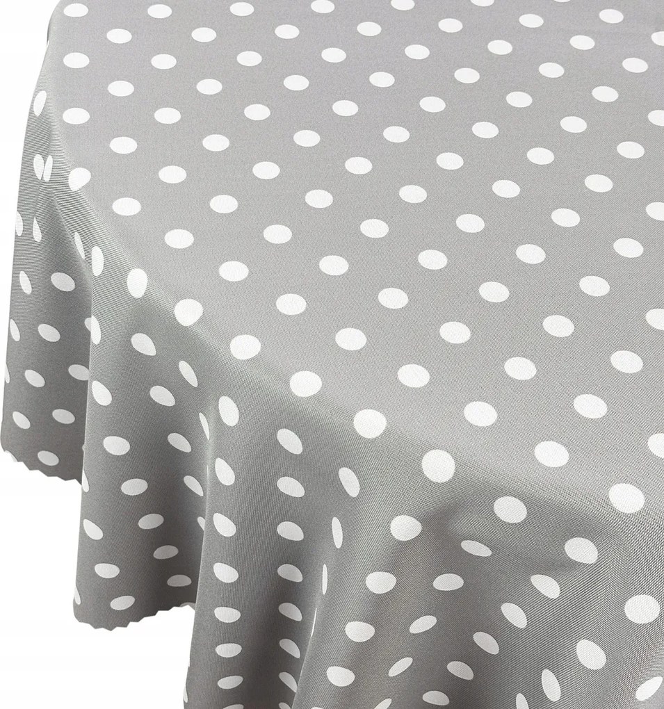 Abrosz Foltálló Asztal Pöttyös Szürke Kör átm. 100 cm