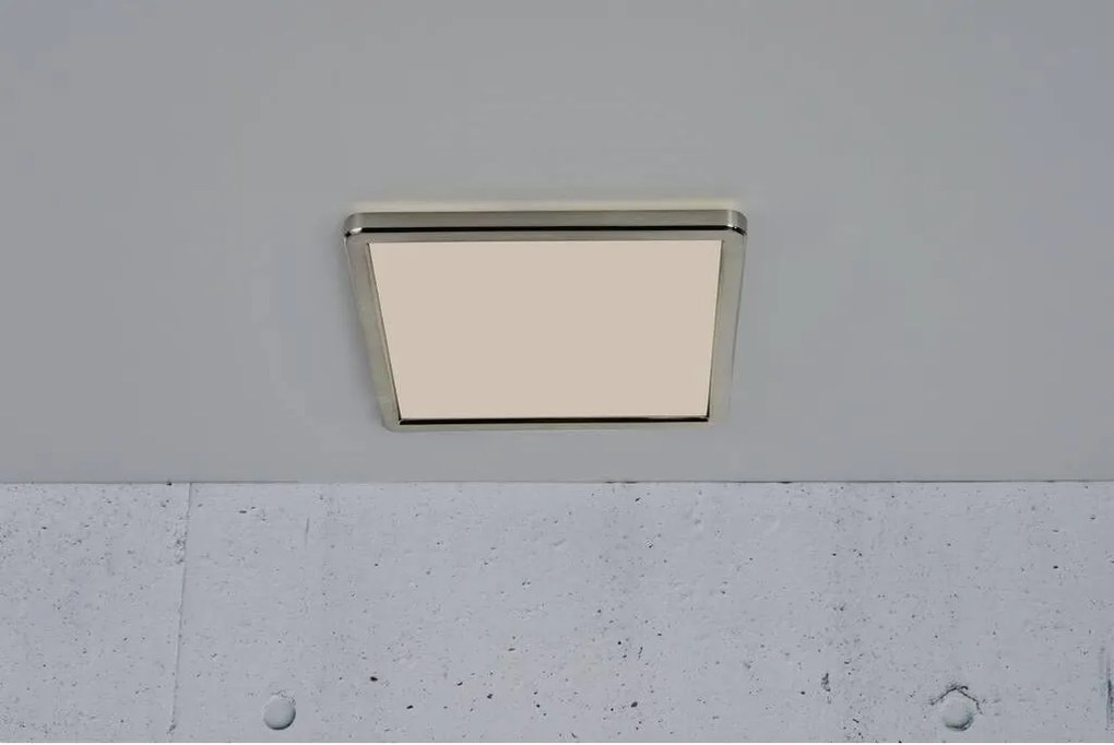 NORDLUX 2015056155 OJA Négyzetes Mennyezeti Lámpa Fehér, Nikkel LED IP20