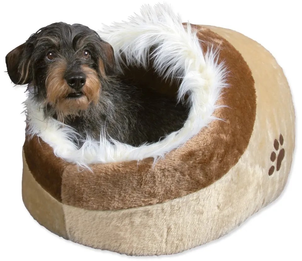 Bézs plüss bújó macskáknak 35x26 cm Trixie Minou – Plaček Pet Products