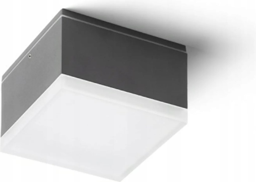 Led mennyezeti lámpa Rendl Orin Sq 10W IP54 3000K antracit szatén akril