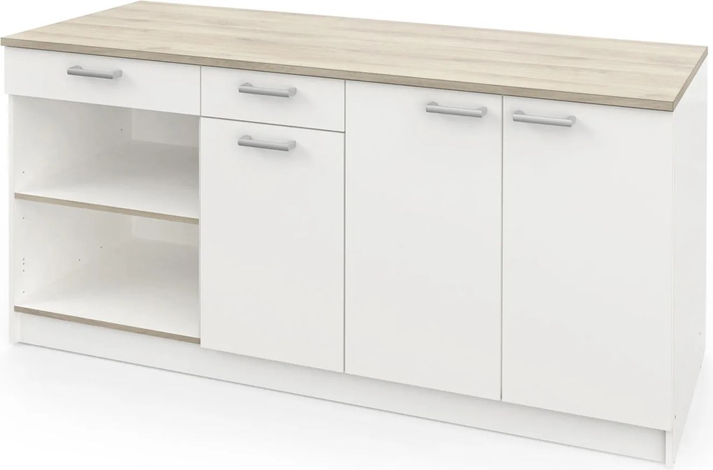 Konyhaszekrény COOKING tölgy/fehér