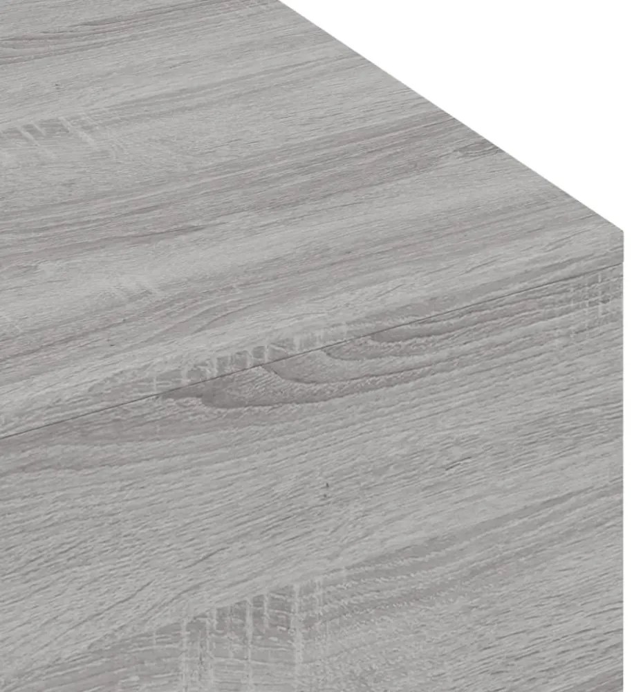 szürke sonoma szerelt fa dohányzóasztal 100x49,5x31 cm