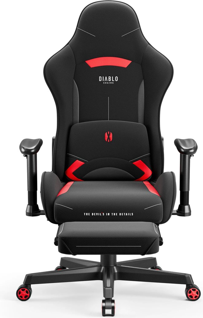 Gamer szék szövet Normal Size, fekete-piros: Diablo X-Starter
